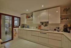 Fitted kitchen with utility room 